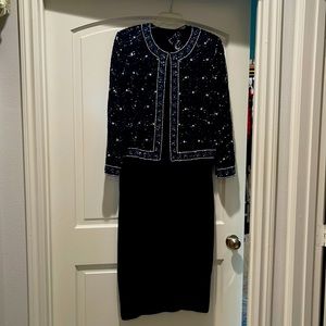 Evening dress and jacket